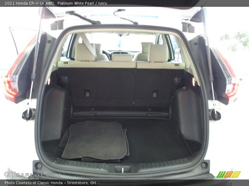 Platinum White Pearl / Ivory 2021 Honda CR-V LX AWD