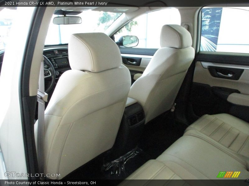 Platinum White Pearl / Ivory 2021 Honda CR-V LX AWD