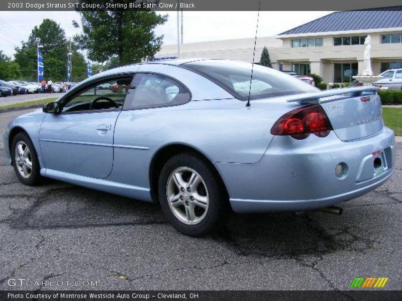 Sterling Blue Satin Glow / Black 2003 Dodge Stratus SXT Coupe