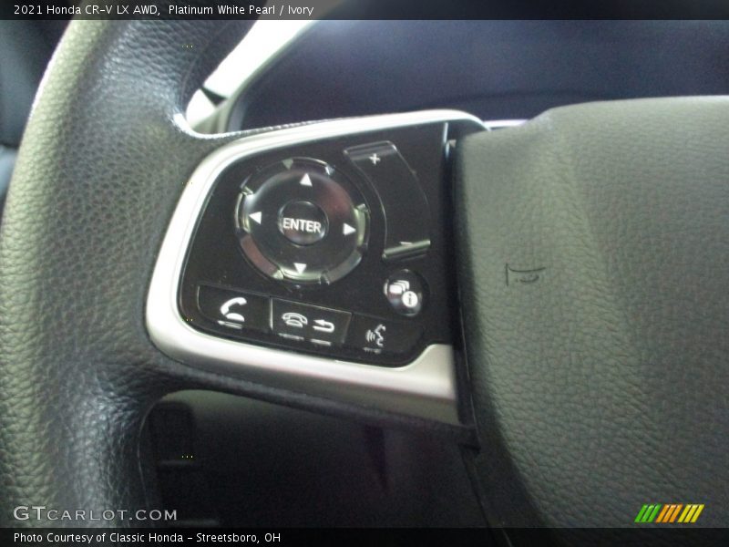 Platinum White Pearl / Ivory 2021 Honda CR-V LX AWD