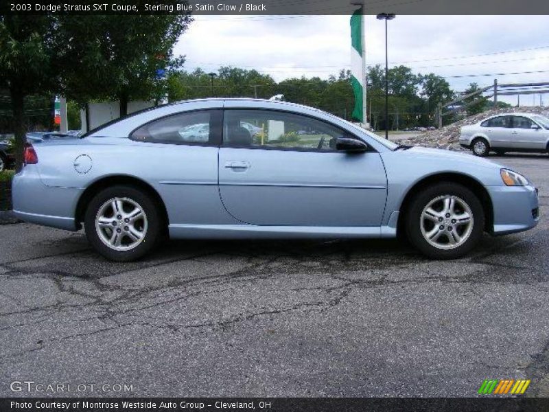Sterling Blue Satin Glow / Black 2003 Dodge Stratus SXT Coupe