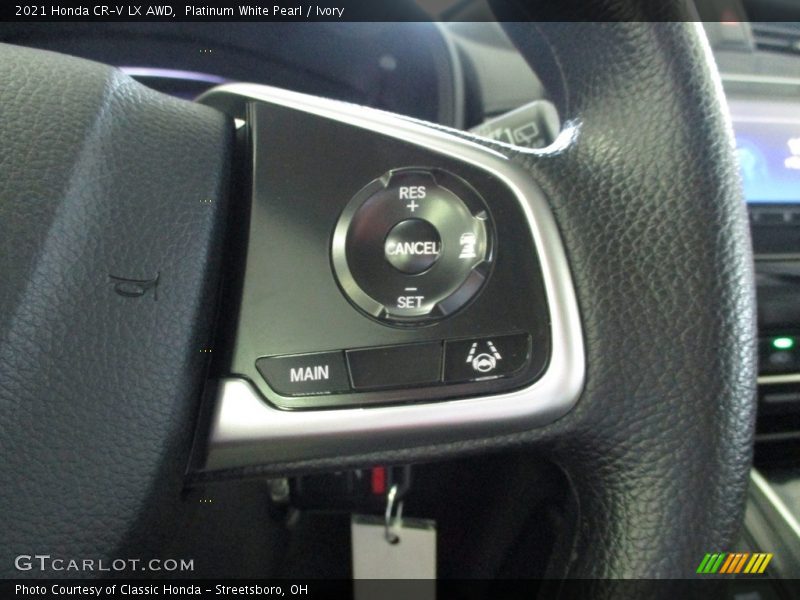 Platinum White Pearl / Ivory 2021 Honda CR-V LX AWD