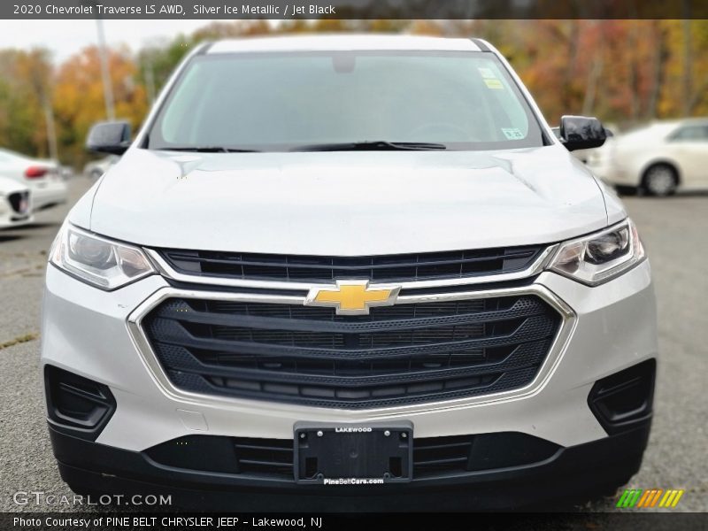 Silver Ice Metallic / Jet Black 2020 Chevrolet Traverse LS AWD