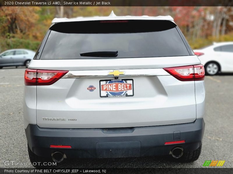 Silver Ice Metallic / Jet Black 2020 Chevrolet Traverse LS AWD