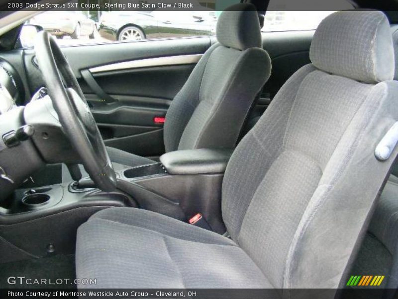Sterling Blue Satin Glow / Black 2003 Dodge Stratus SXT Coupe