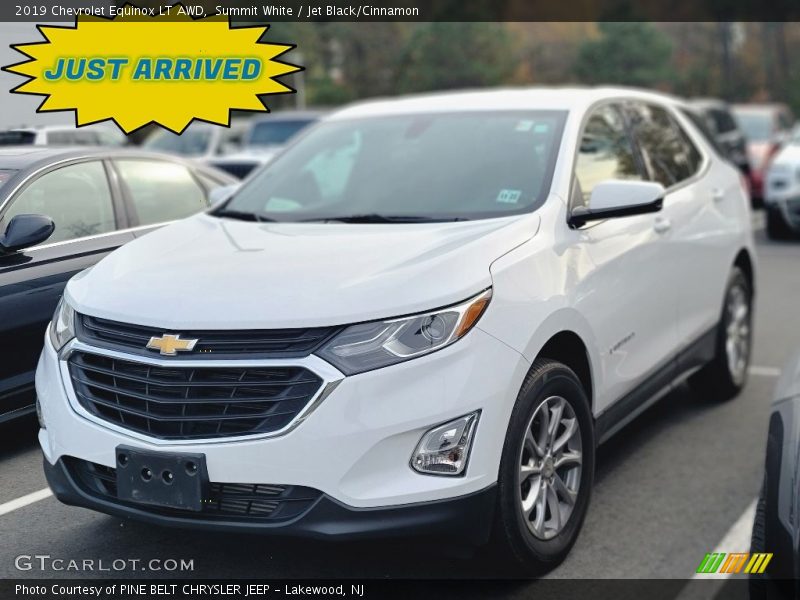 Summit White / Jet Black/Cinnamon 2019 Chevrolet Equinox LT AWD