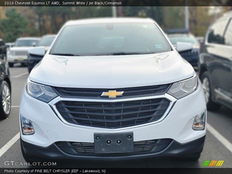 Summit White / Jet Black/Cinnamon 2019 Chevrolet Equinox LT AWD