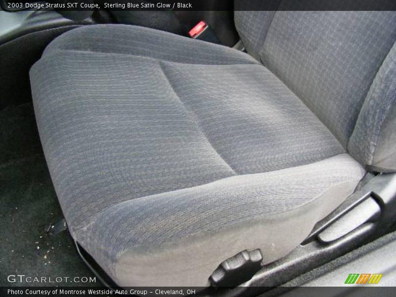 Sterling Blue Satin Glow / Black 2003 Dodge Stratus SXT Coupe