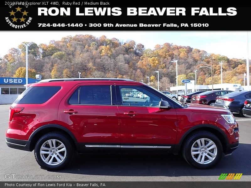 Ruby Red / Medium Black 2019 Ford Explorer XLT 4WD