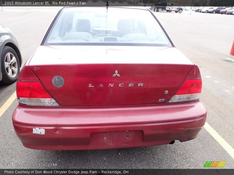 Rio Red Pearl / Tan 2003 Mitsubishi Lancer ES