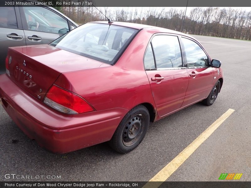 Rio Red Pearl / Tan 2003 Mitsubishi Lancer ES