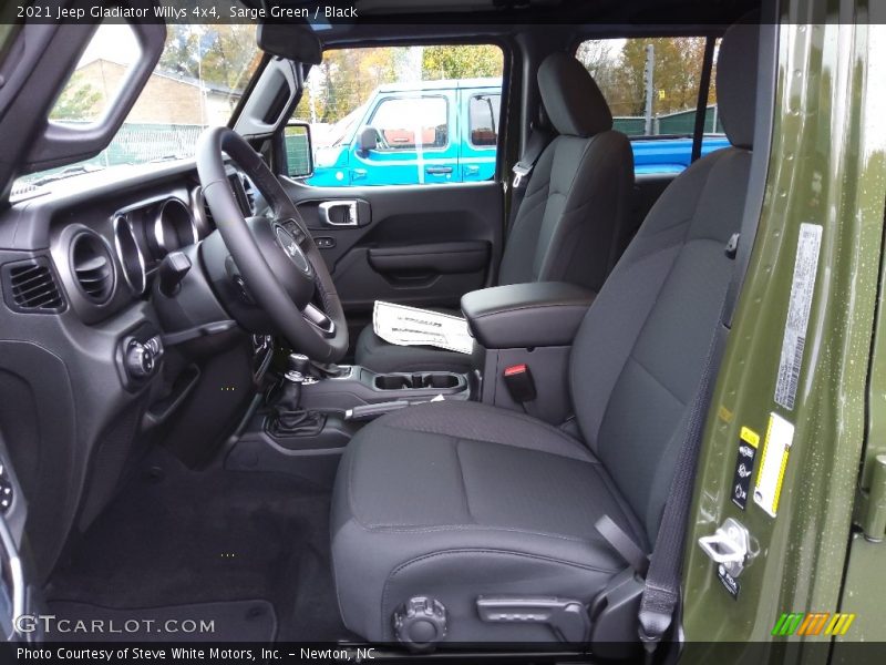 Front Seat of 2021 Gladiator Willys 4x4