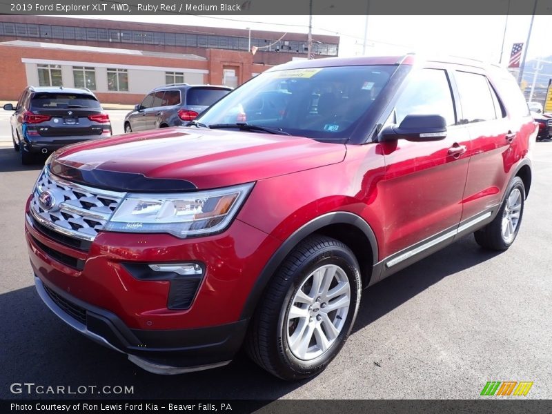 Ruby Red / Medium Black 2019 Ford Explorer XLT 4WD