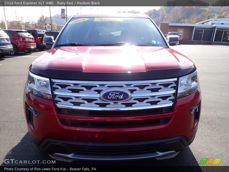 Ruby Red / Medium Black 2019 Ford Explorer XLT 4WD