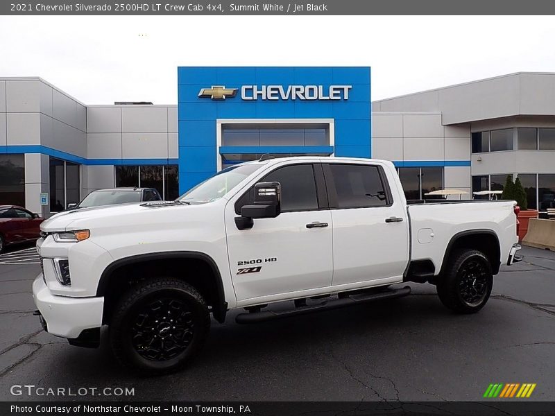 Summit White / Jet Black 2021 Chevrolet Silverado 2500HD LT Crew Cab 4x4