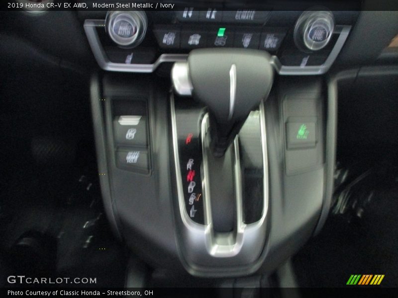 Modern Steel Metallic / Ivory 2019 Honda CR-V EX AWD
