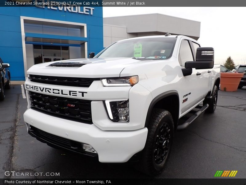 Summit White / Jet Black 2021 Chevrolet Silverado 2500HD LT Crew Cab 4x4