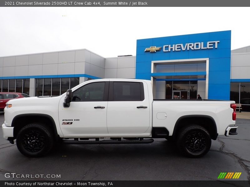Summit White / Jet Black 2021 Chevrolet Silverado 2500HD LT Crew Cab 4x4