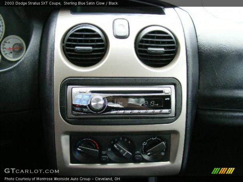 Sterling Blue Satin Glow / Black 2003 Dodge Stratus SXT Coupe