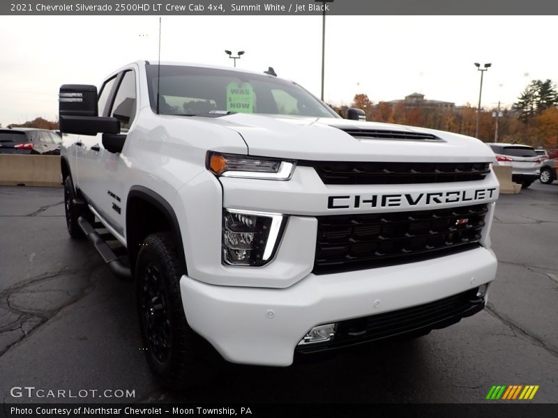 Summit White / Jet Black 2021 Chevrolet Silverado 2500HD LT Crew Cab 4x4