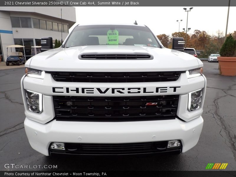 Summit White / Jet Black 2021 Chevrolet Silverado 2500HD LT Crew Cab 4x4