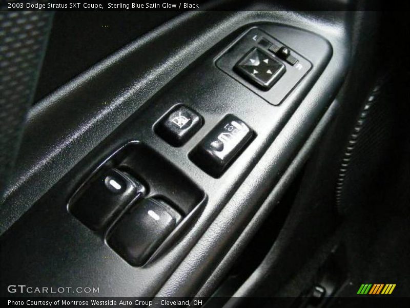 Sterling Blue Satin Glow / Black 2003 Dodge Stratus SXT Coupe