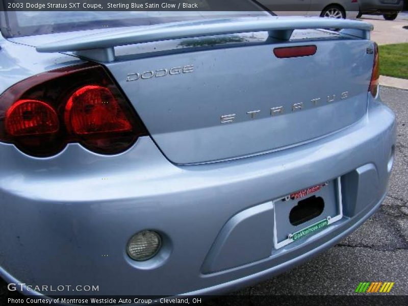 Sterling Blue Satin Glow / Black 2003 Dodge Stratus SXT Coupe