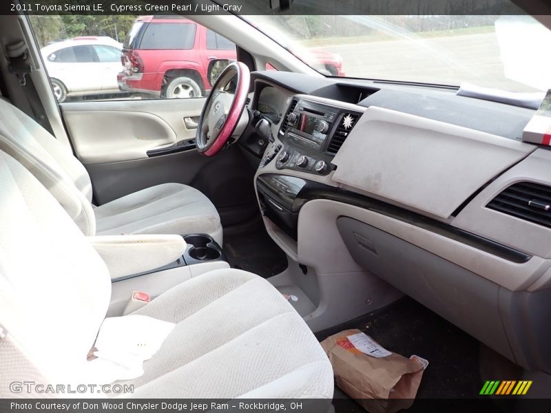 Cypress Green Pearl / Light Gray 2011 Toyota Sienna LE