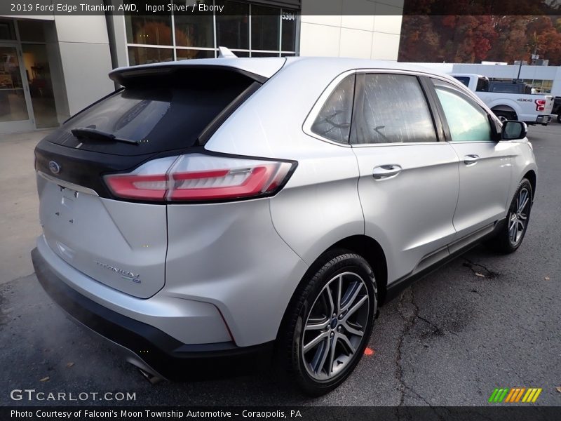 Ingot Silver / Ebony 2019 Ford Edge Titanium AWD