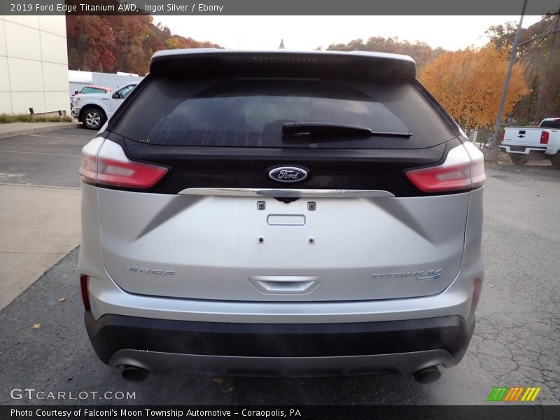 Ingot Silver / Ebony 2019 Ford Edge Titanium AWD