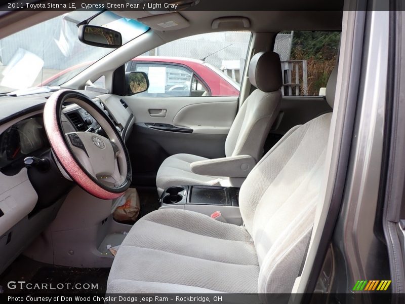 Cypress Green Pearl / Light Gray 2011 Toyota Sienna LE