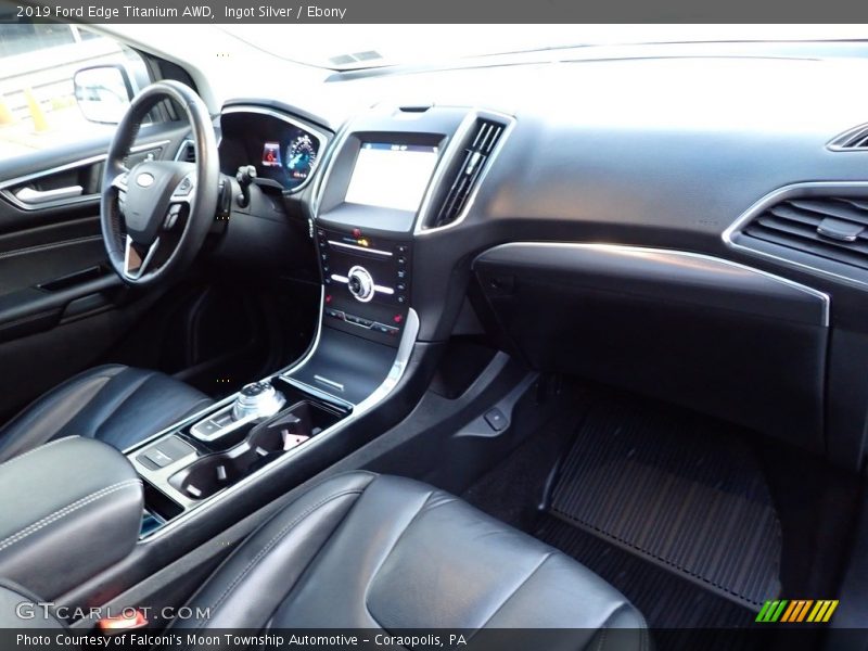 Ingot Silver / Ebony 2019 Ford Edge Titanium AWD