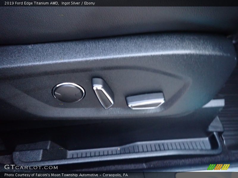 Ingot Silver / Ebony 2019 Ford Edge Titanium AWD