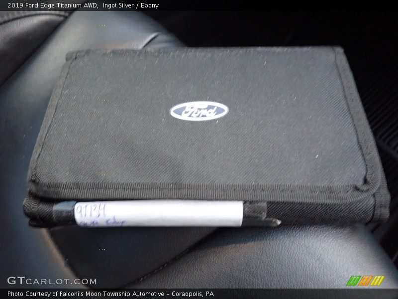 Ingot Silver / Ebony 2019 Ford Edge Titanium AWD