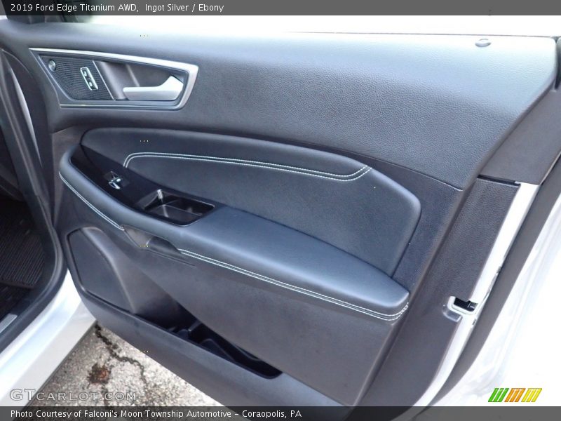Ingot Silver / Ebony 2019 Ford Edge Titanium AWD