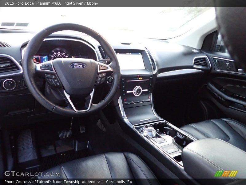 Ingot Silver / Ebony 2019 Ford Edge Titanium AWD