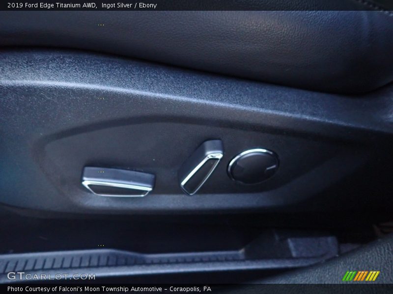 Ingot Silver / Ebony 2019 Ford Edge Titanium AWD