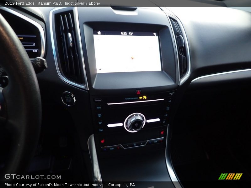 Ingot Silver / Ebony 2019 Ford Edge Titanium AWD