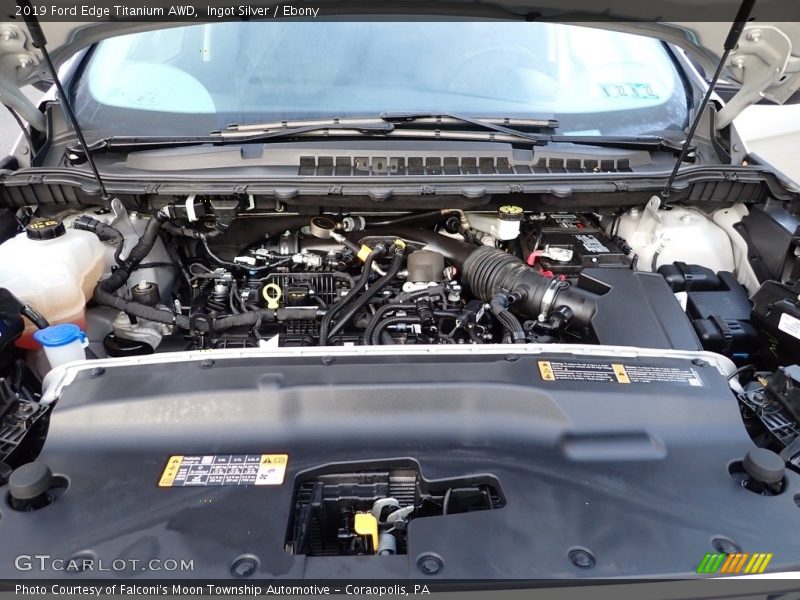 Ingot Silver / Ebony 2019 Ford Edge Titanium AWD