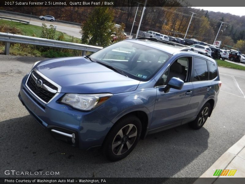 Quartz Blue Pearl / Black 2017 Subaru Forester 2.5i Limited