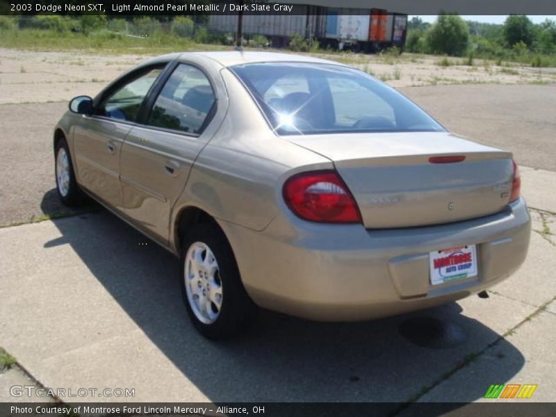 Light Almond Pearl Metallic / Dark Slate Gray 2003 Dodge Neon SXT