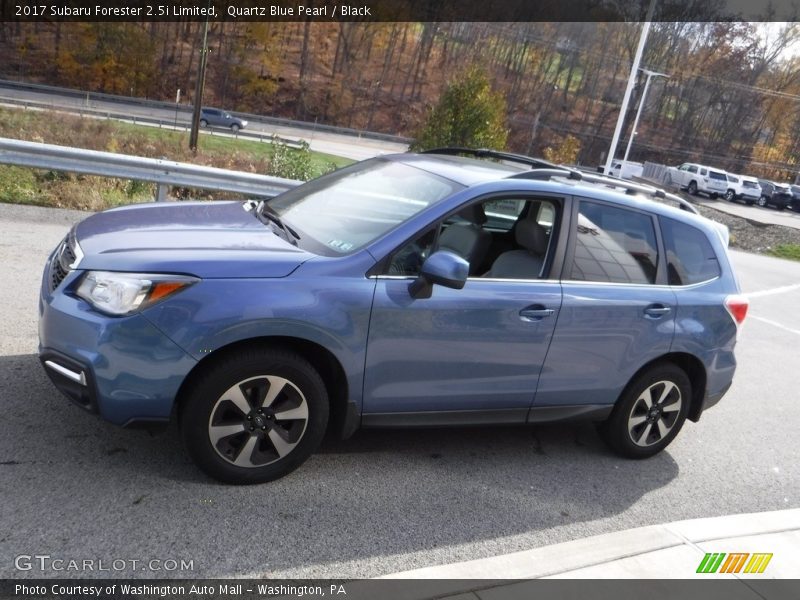 Quartz Blue Pearl / Black 2017 Subaru Forester 2.5i Limited