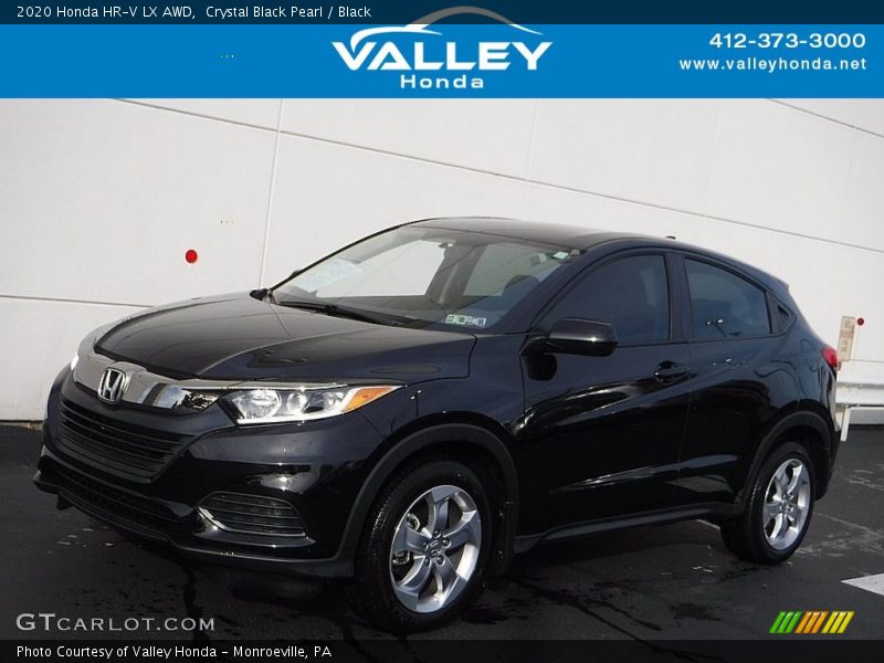 Crystal Black Pearl / Black 2020 Honda HR-V LX AWD