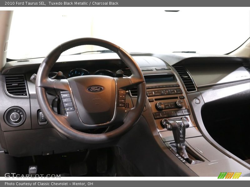 Tuxedo Black Metallic / Charcoal Black 2010 Ford Taurus SEL