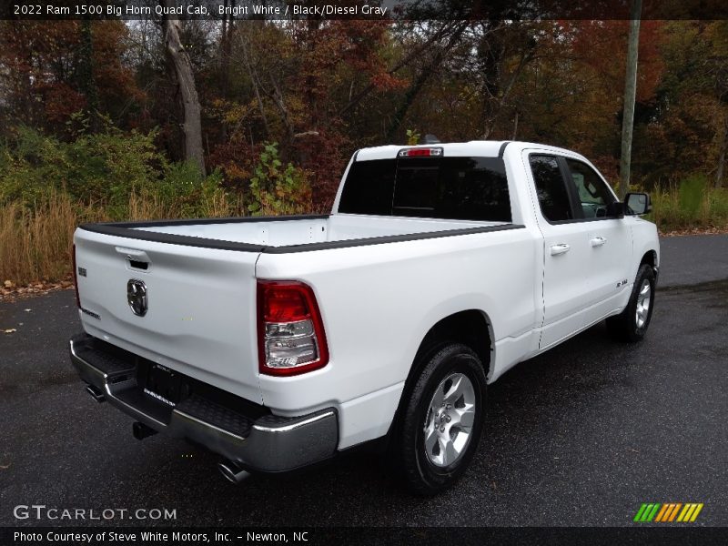 Bright White / Black/Diesel Gray 2022 Ram 1500 Big Horn Quad Cab