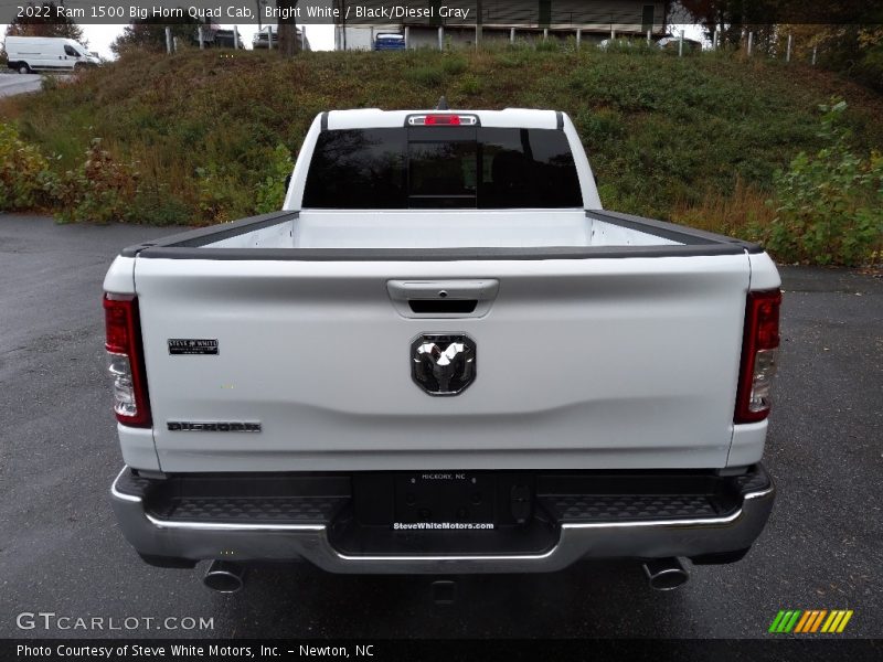 Bright White / Black/Diesel Gray 2022 Ram 1500 Big Horn Quad Cab