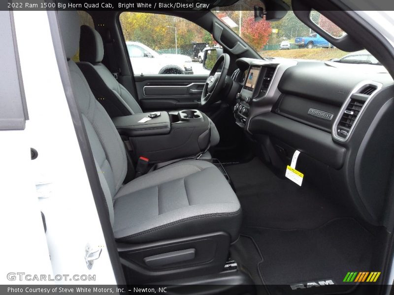 Front Seat of 2022 1500 Big Horn Quad Cab