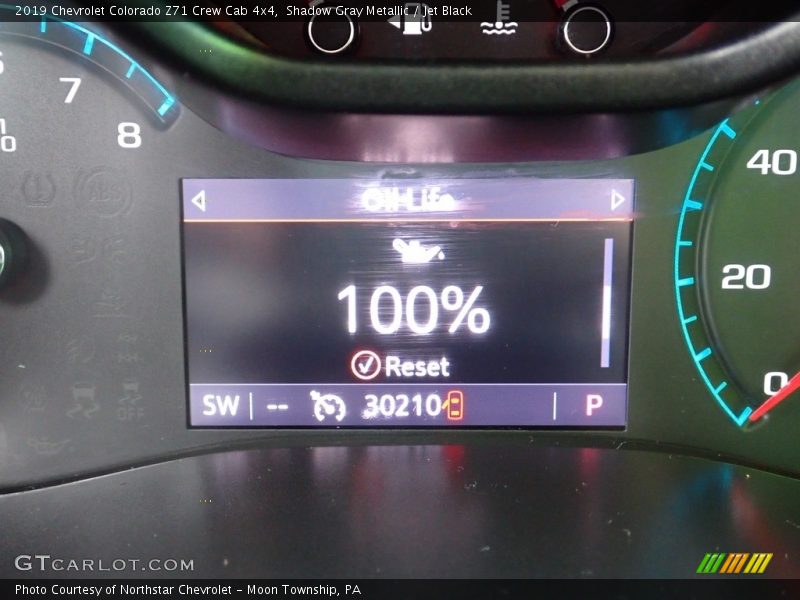 Shadow Gray Metallic / Jet Black 2019 Chevrolet Colorado Z71 Crew Cab 4x4