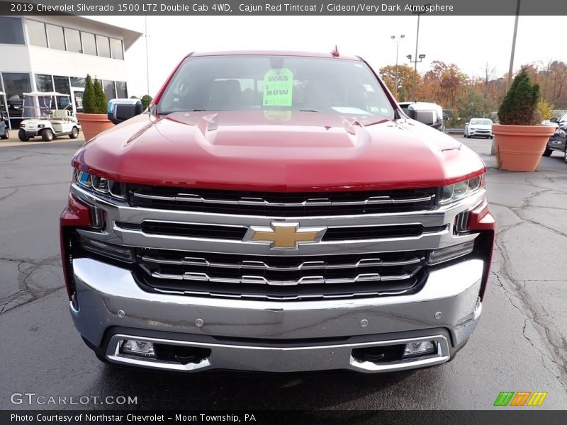 Cajun Red Tintcoat / Gideon/Very Dark Atmosphere 2019 Chevrolet Silverado 1500 LTZ Double Cab 4WD
