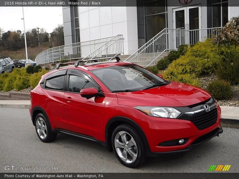 Milano Red / Black 2016 Honda HR-V EX-L Navi AWD